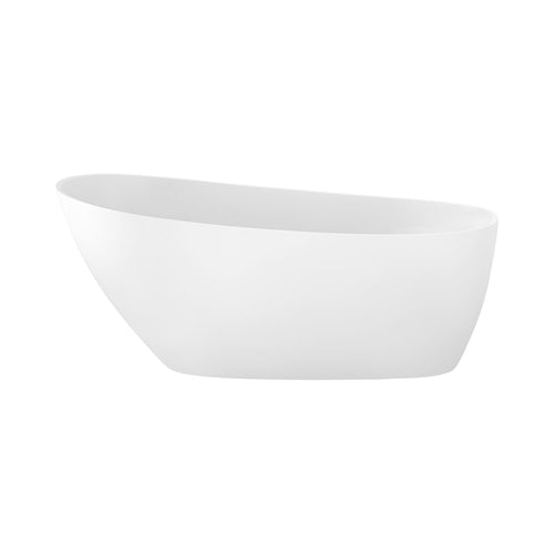 Zitta Freestanding bathtub, 59 1/2", in glossy white