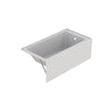 Zitta Skirt bathtub in alcove, 60", in glossy white