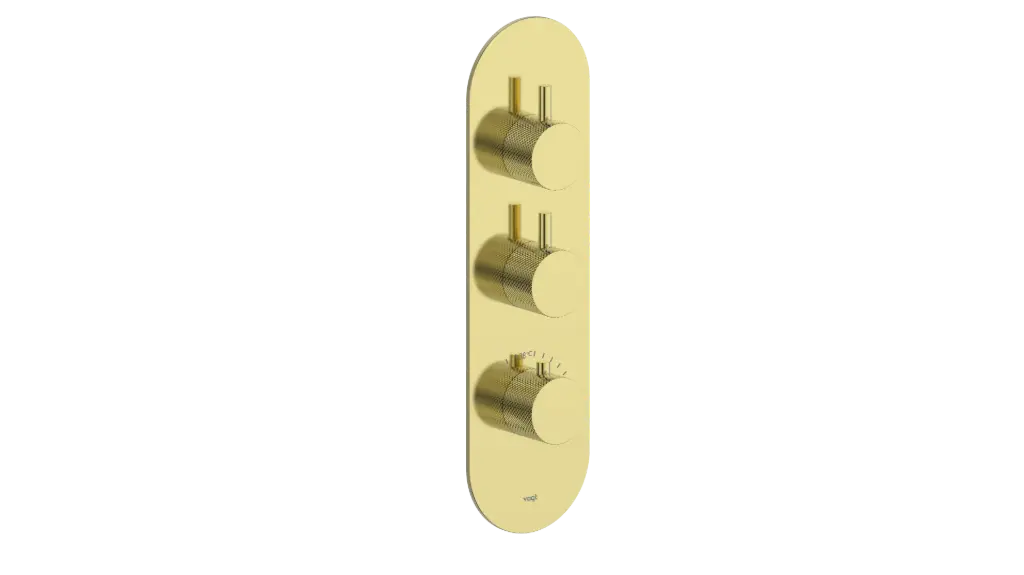 Vogt Drava Trim for 3/4" High-Flow TH Valve with 2 Volume Controls