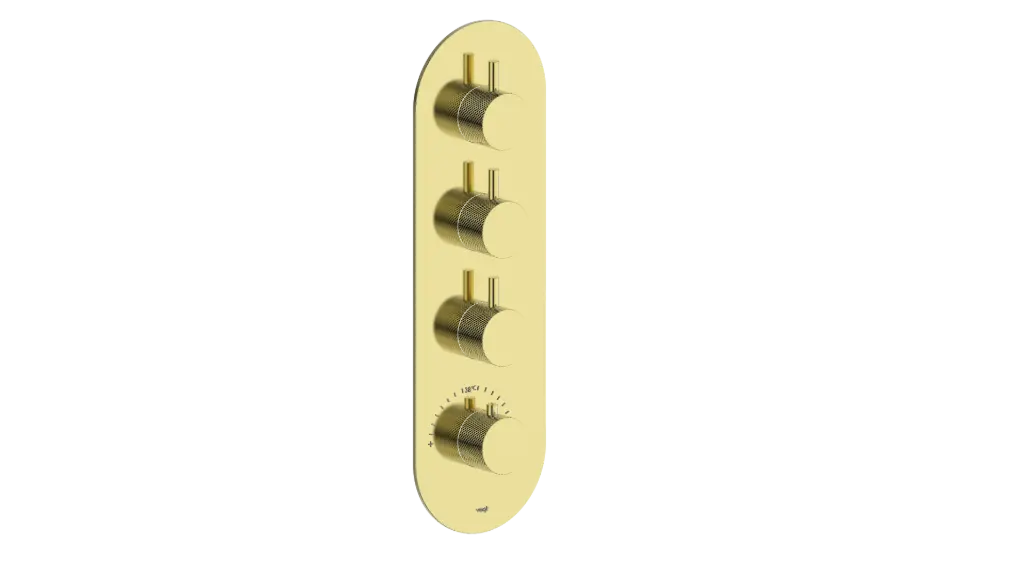 Vogt Drava Trim for 3/4" High-Flow TH Valve with 3 Volume Controls