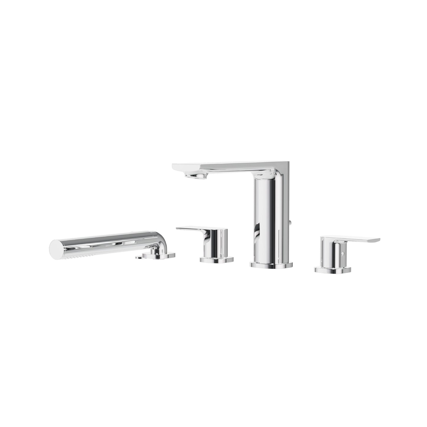 Aqua Brass TMR Plus 4-piece Deckmount Tub Filler