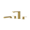 Aqua Brass TMR Plus 4-piece Deckmount Tub Filler