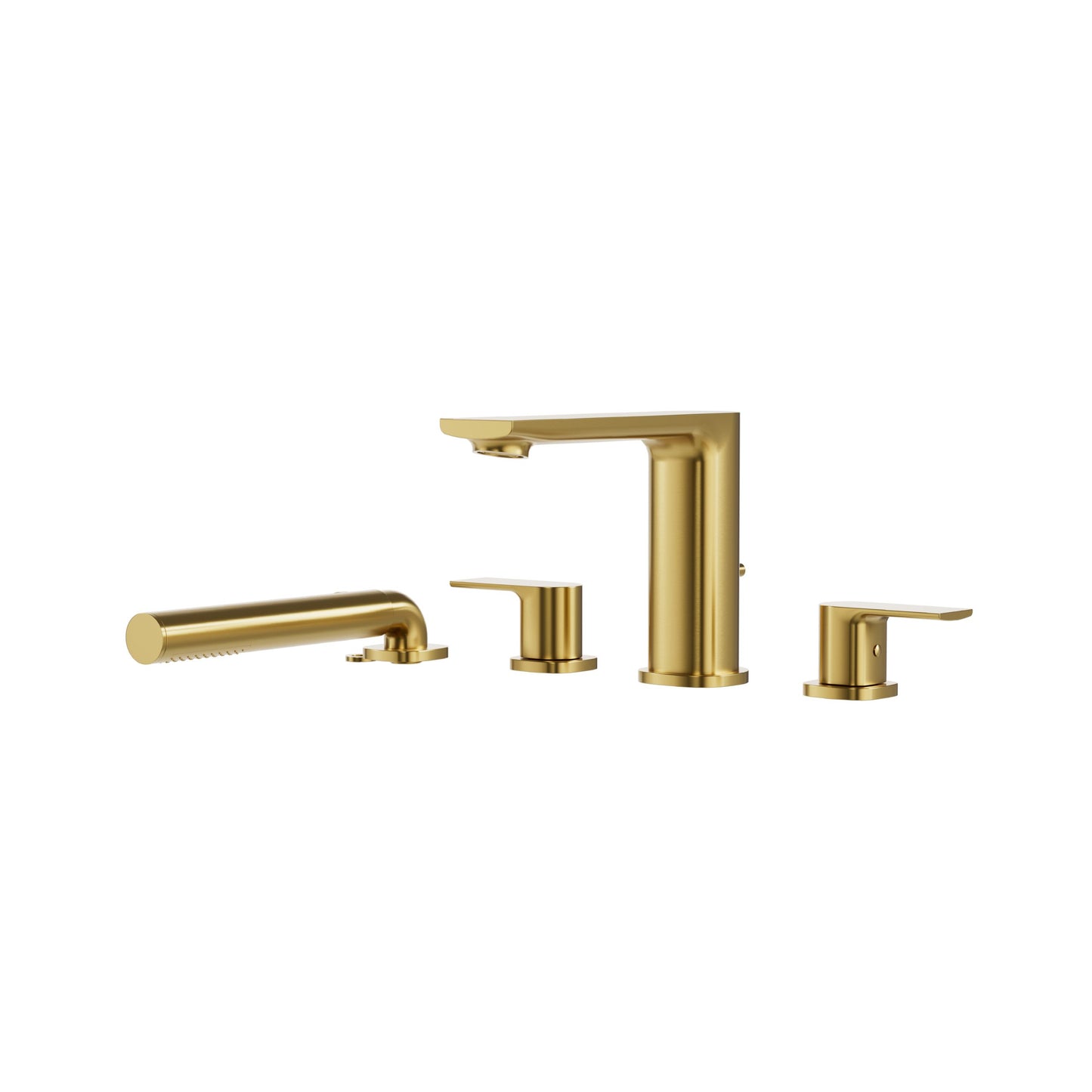 Aqua Brass TMR Plus 4-piece Deckmount Tub Filler