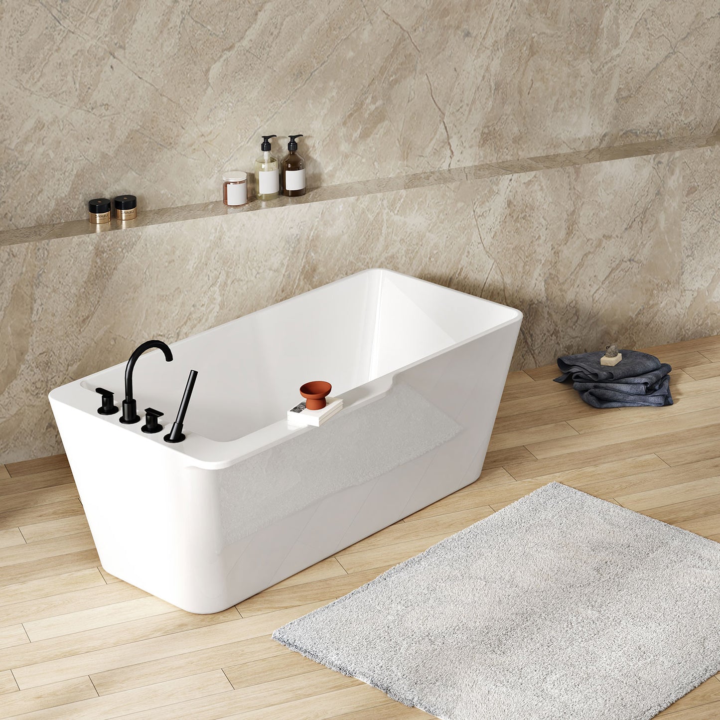 Zitta Niza Freestanding bathtub, 60"
