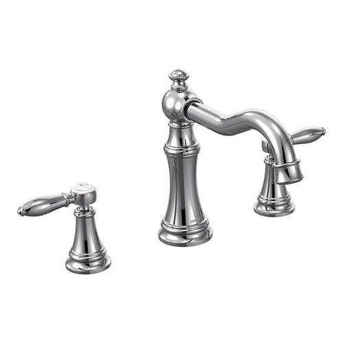 Moen Weymouth Chrome Two-Handle High Arc Roman Tub Faucet