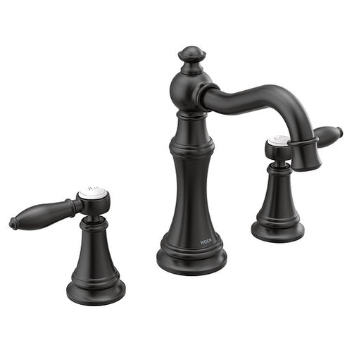 Moen Weymouth Chrome Two-Handle High Arc Bathroom Faucet