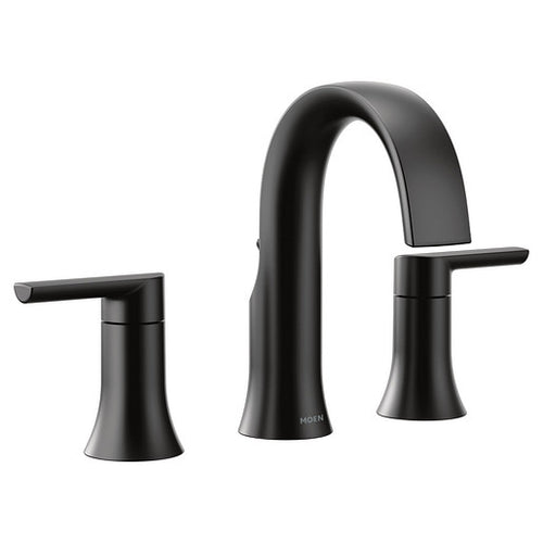 Moen Doux Chrome Two-Handle High Arc Bathroom Faucet