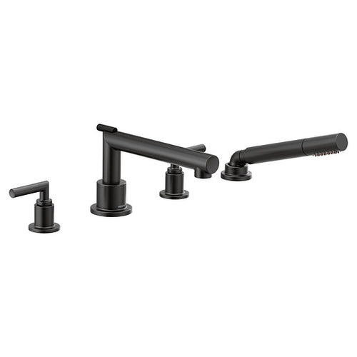Moen Arris Chrome Two-Handle Diverter Roman Tub Faucet including Handheld Shower