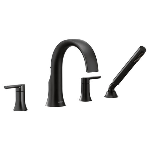 Moen Doux Chrome Two-Handle Diverter Roman Tub Faucet
