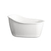 Zitta Freestanding bathtub, 60 1/4", in glossy white