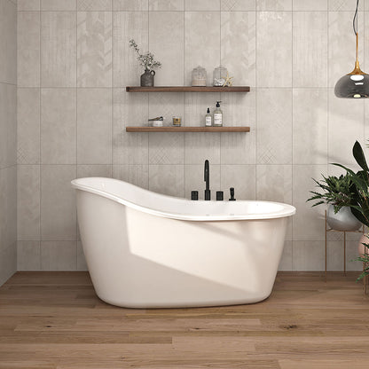 Zitta Freestanding bathtub, 60 1/4", in glossy white