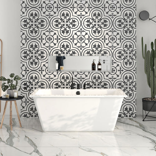 Zitta Freestanding bathtub, 59 3/4", in glossy white