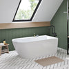 Zitta Stelvio Freestanding bathtub, 60",with drain on right