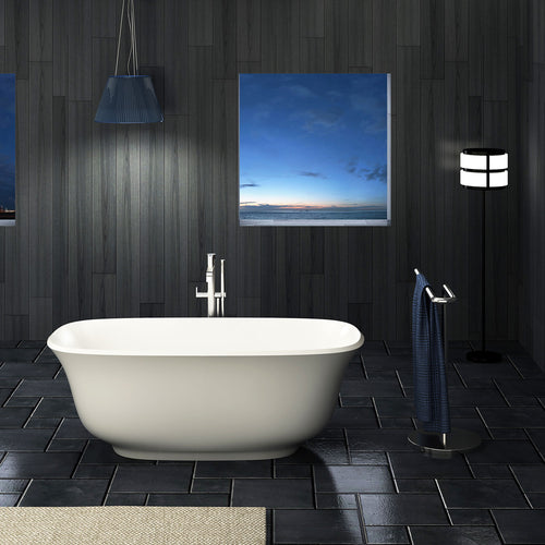 Zitta Freestanding bathtub, 67", in glossy white