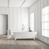 Zitta Veccio Freestanding bathtub, 67", in matte white