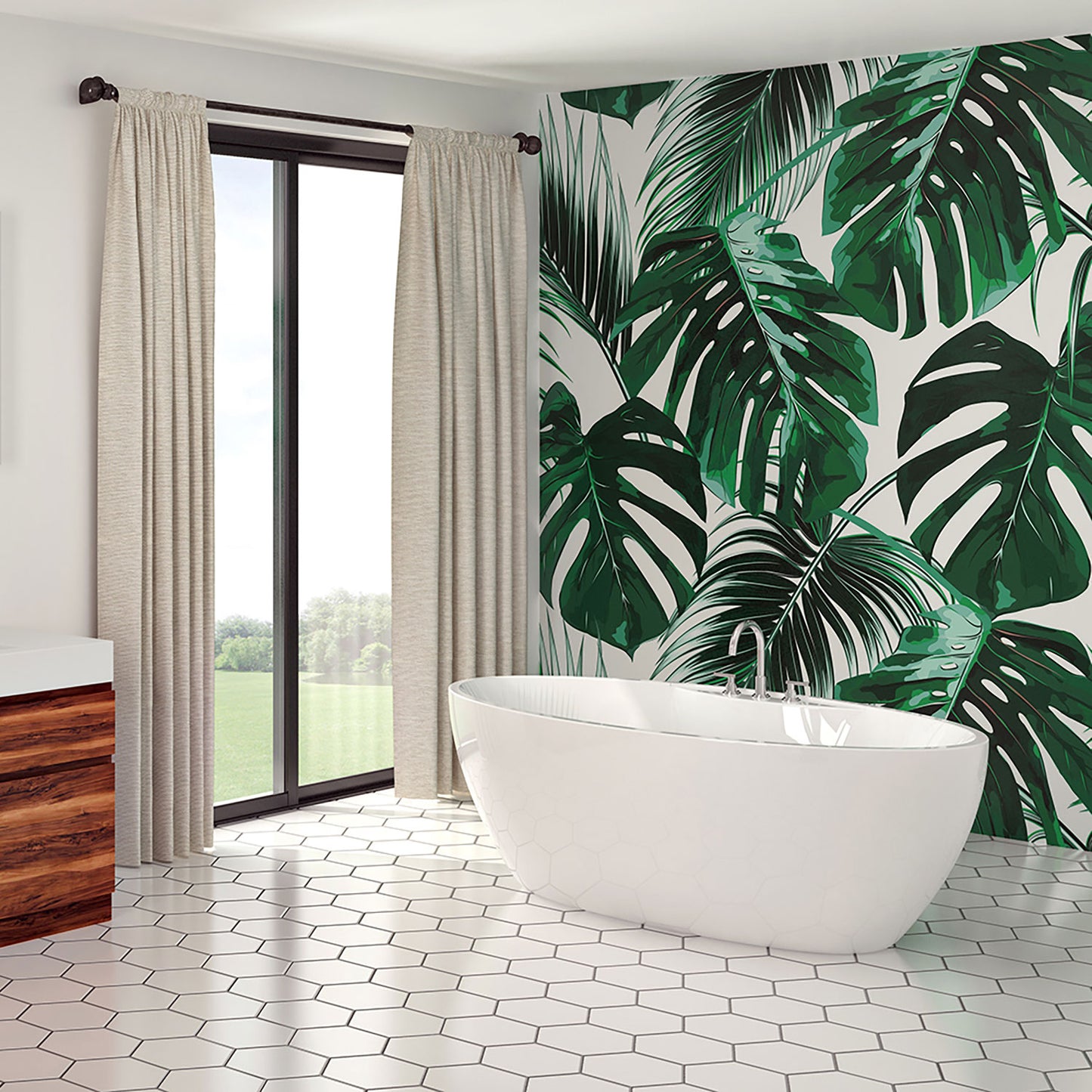 Zitta Wave Freestanding bathtub, 66 1/2"
