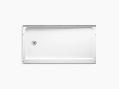 Sterling Ensemble™ 60" x 32" Vikrell® shower base, left drain