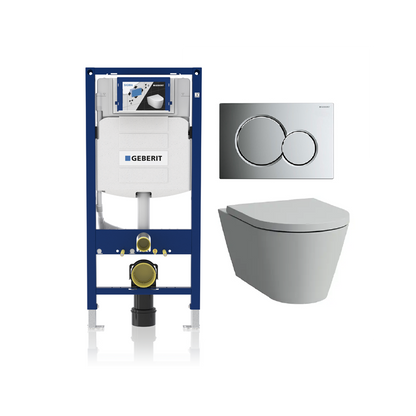 Laufen Kartell Wall Hung Toilet Complete Set with Geberit Carrier - Golzar Home