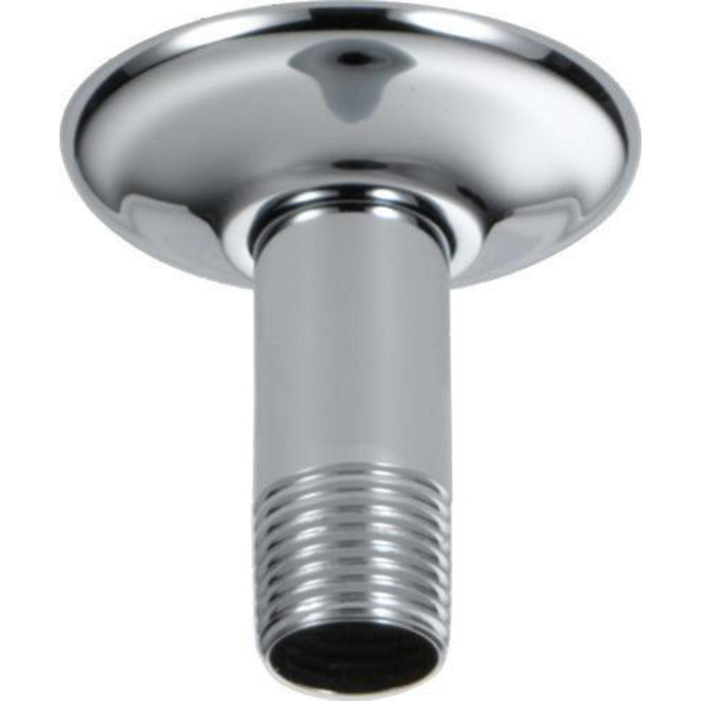Universal Showering 3 Inch Shower Arm Overhead Mount With Flange - Polished Nickel