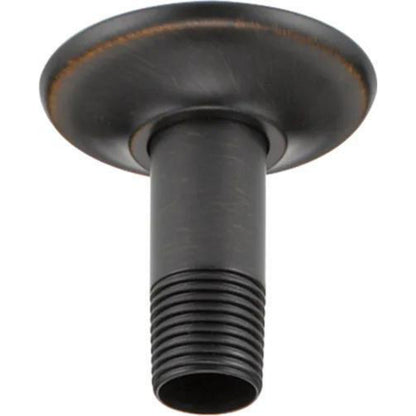 Universal Showering 3 Inch Shower Arm Overhead Mount With Flange - Venetian Bronze