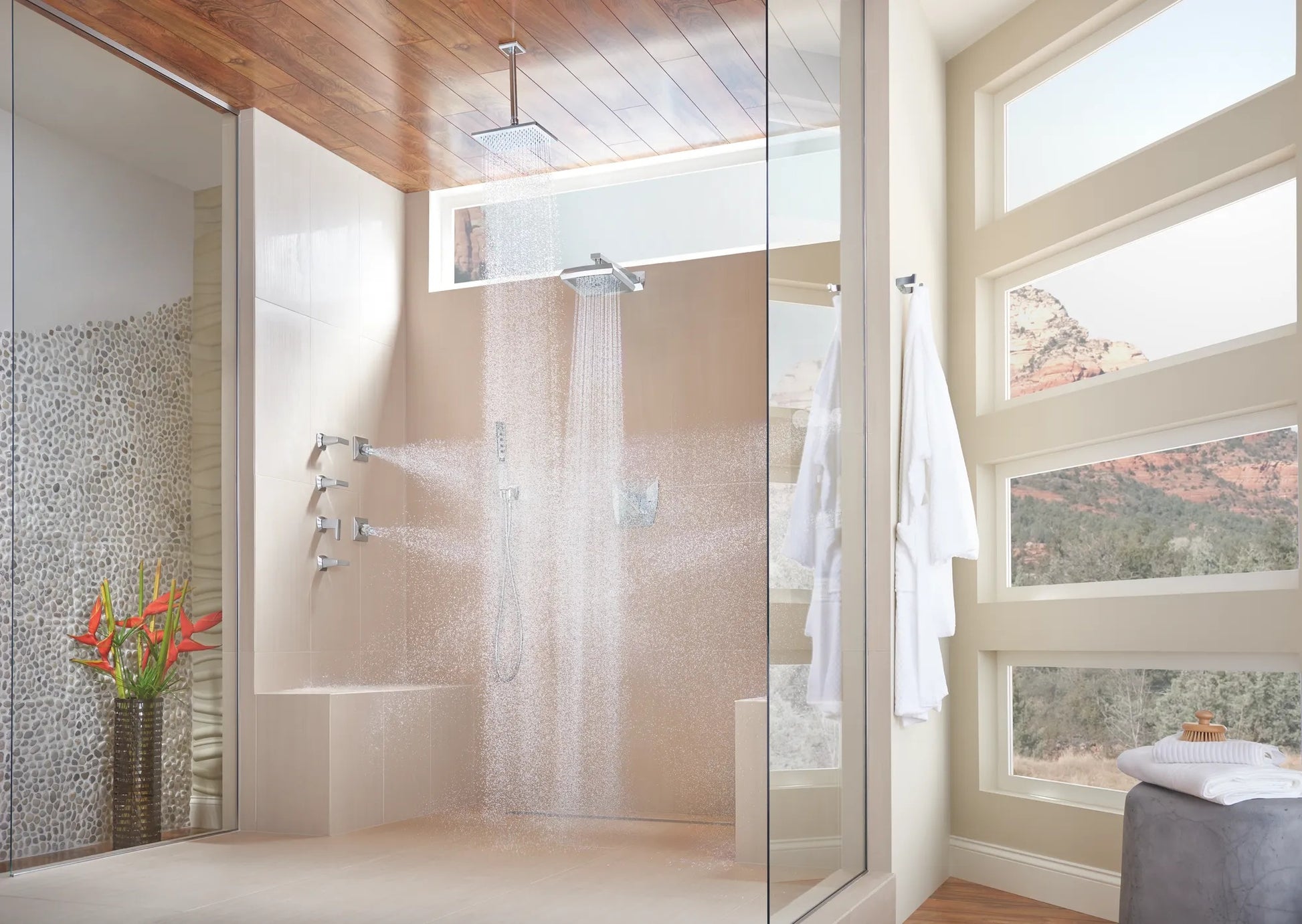 Vettis 13" Shower Arm And Flange lifestyle