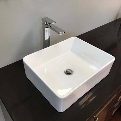 Tofino Single-Hole Bathroom Vessel Sink Faucet by VISENTIN