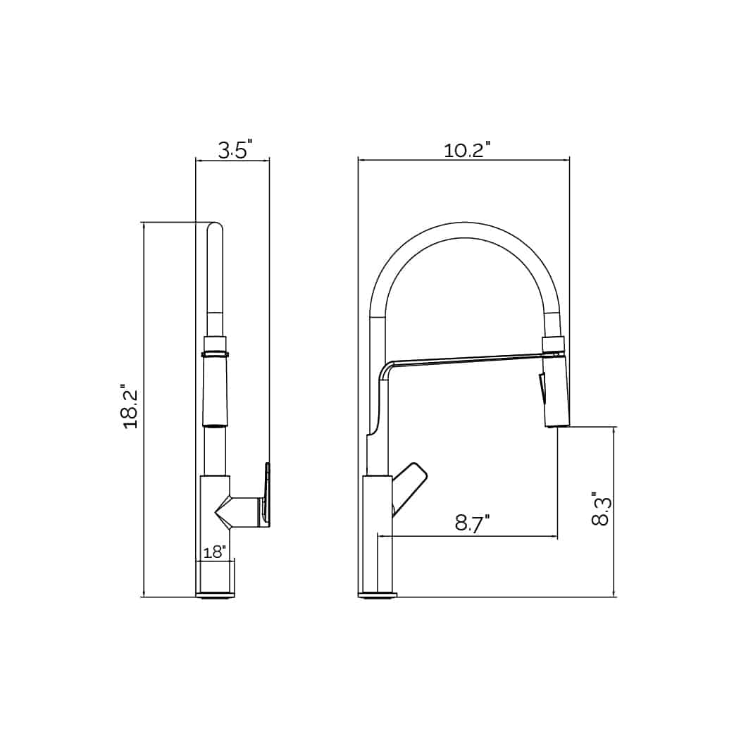 VISENTIN Pull-Out Kitchen Faucet - Golzar Home