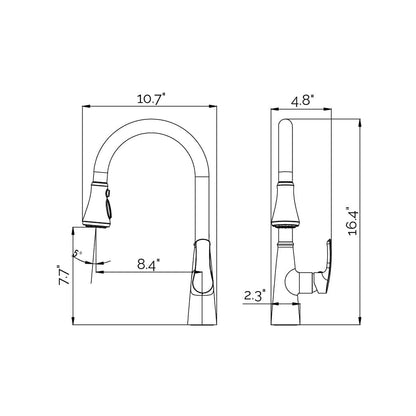 VISENTIN Modern Touch-less Kitchen Faucet - Golzar Home