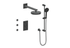 Vogt Mond 3-way Thermostatic Shower Kits With Body Jets Matte Black