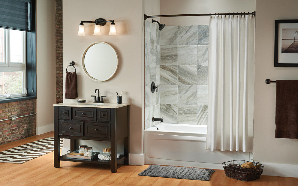 Moen Moen Adjustable Curved Shower Rod