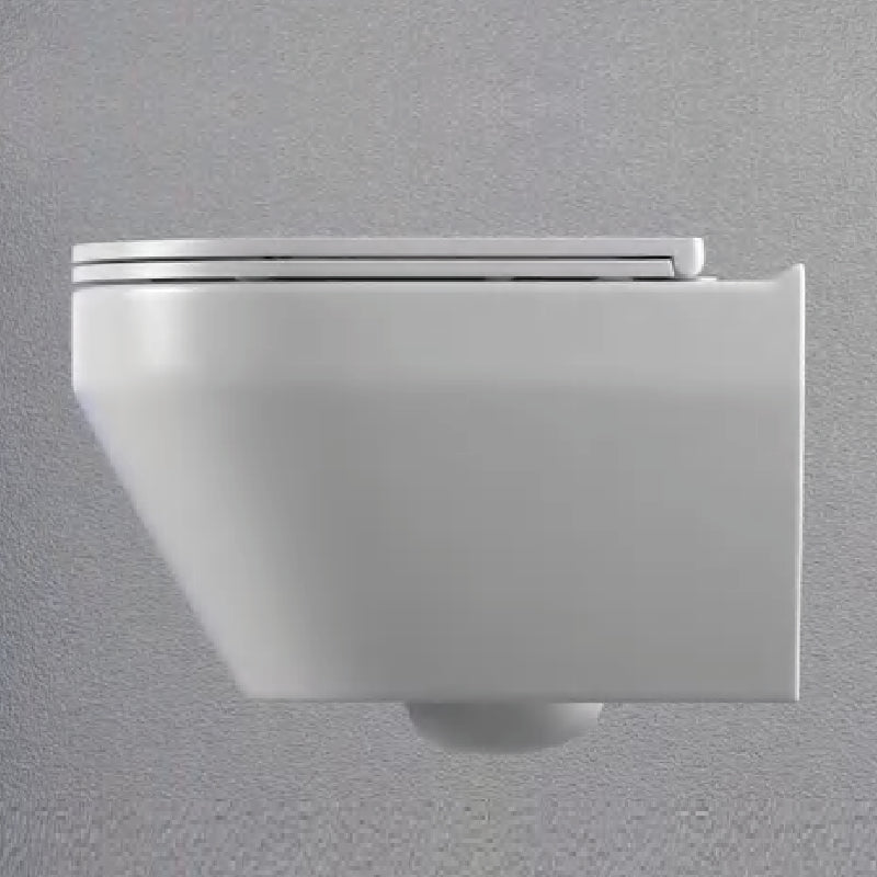 Alps Aaron Wall-Mounted Toilet Dual Flush 1.6/1.1 gpf - KW-9009WT With Seat - Glossy White