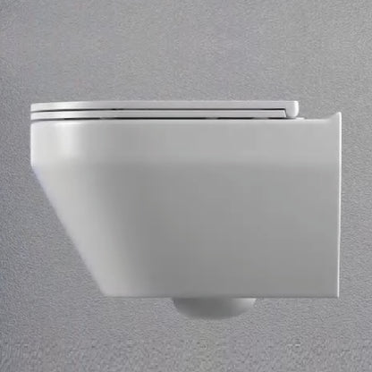 Alps Aaron Wall-Mounted Toilet Dual Flush 1.6/1.1 gpf - KW-9009WT With Seat - Glossy White