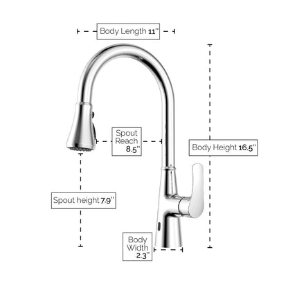 VISENTIN Modern Touch-less Kitchen Faucet