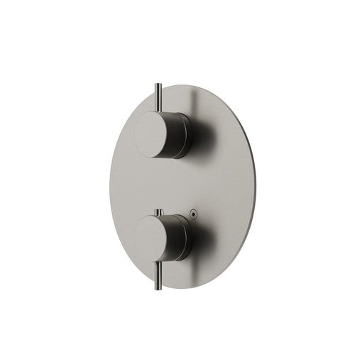 Aqua Brass Round Shower Trim 2-way Shared