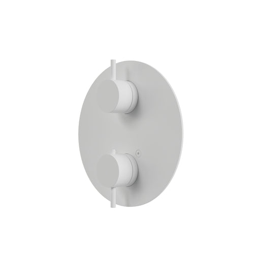 Aqua Brass Round Shower Trim 2-way Shared
