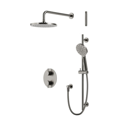 Aqua Brass Umix Thermostatic Shower Trim Kit 2-way Shared