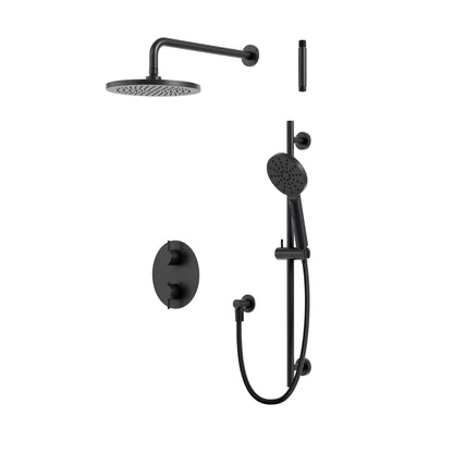 Aqua Brass Umix Thermostatic Shower Trim Kit 2-way Shared