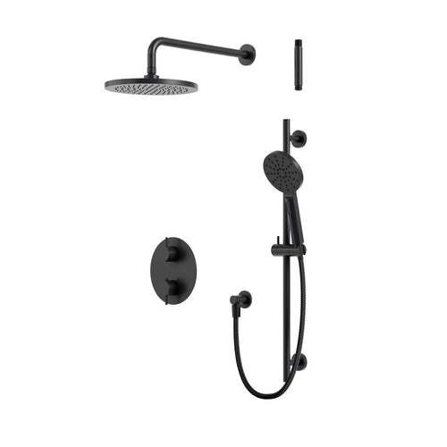 Aqua Brass Umix Thermostatic Shower Trim Kit 2-way Non-shared (G)