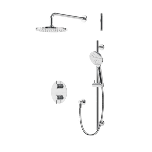 Aqua Brass Umix Thermostatic Shower Trim Kit 2-way Non-shared (G)