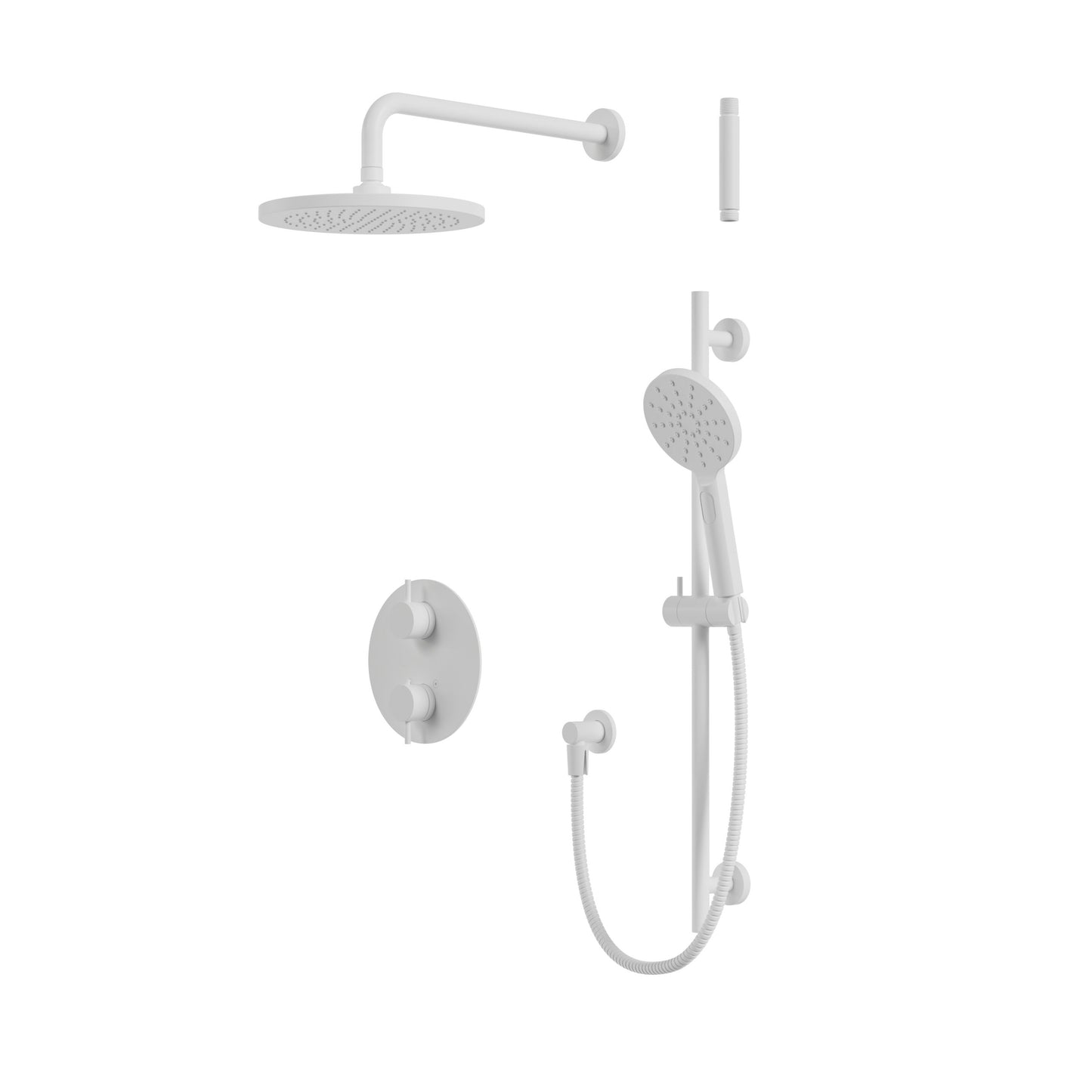 Aqua Brass Umix Thermostatic Shower Trim Kit 2-way Shared