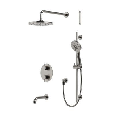 Aqua Brass Umix Thermostatic Shower Trim Kit 3-way Shared