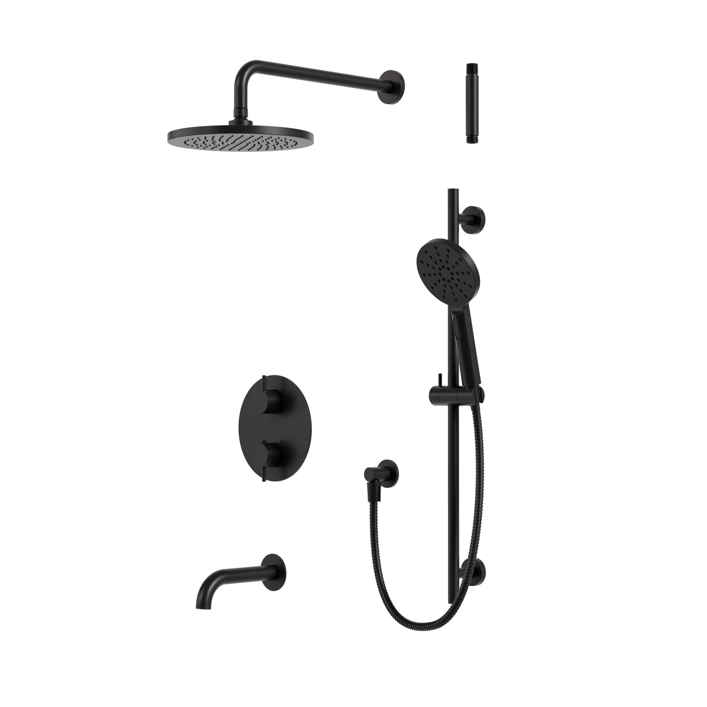 Aqua Brass Umix Thermostatic Shower Trim Kit 3-way Non-shared (G)