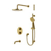 Aqua Brass Umix Thermostatic Shower Trim Kit 3-way Shared