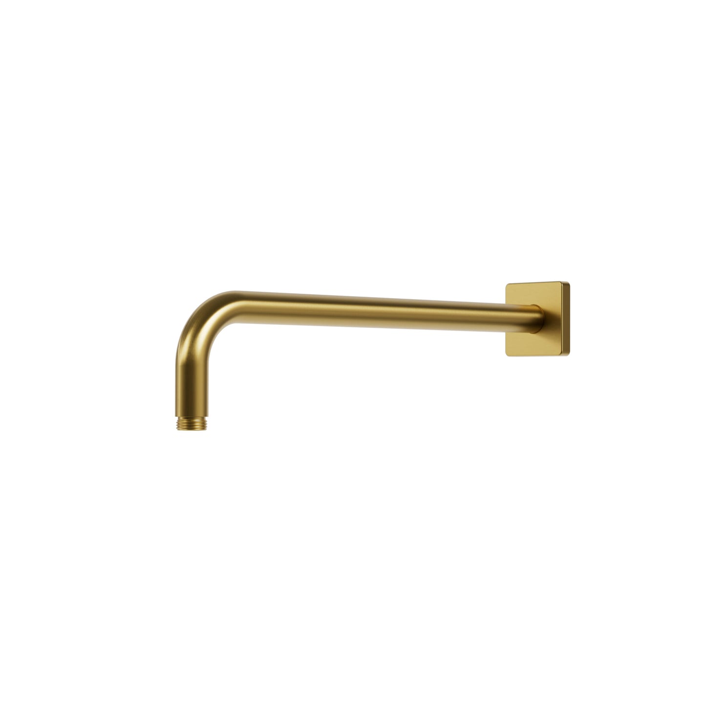 Aqua Brass 15” Wall Shower Arm with Square Flange