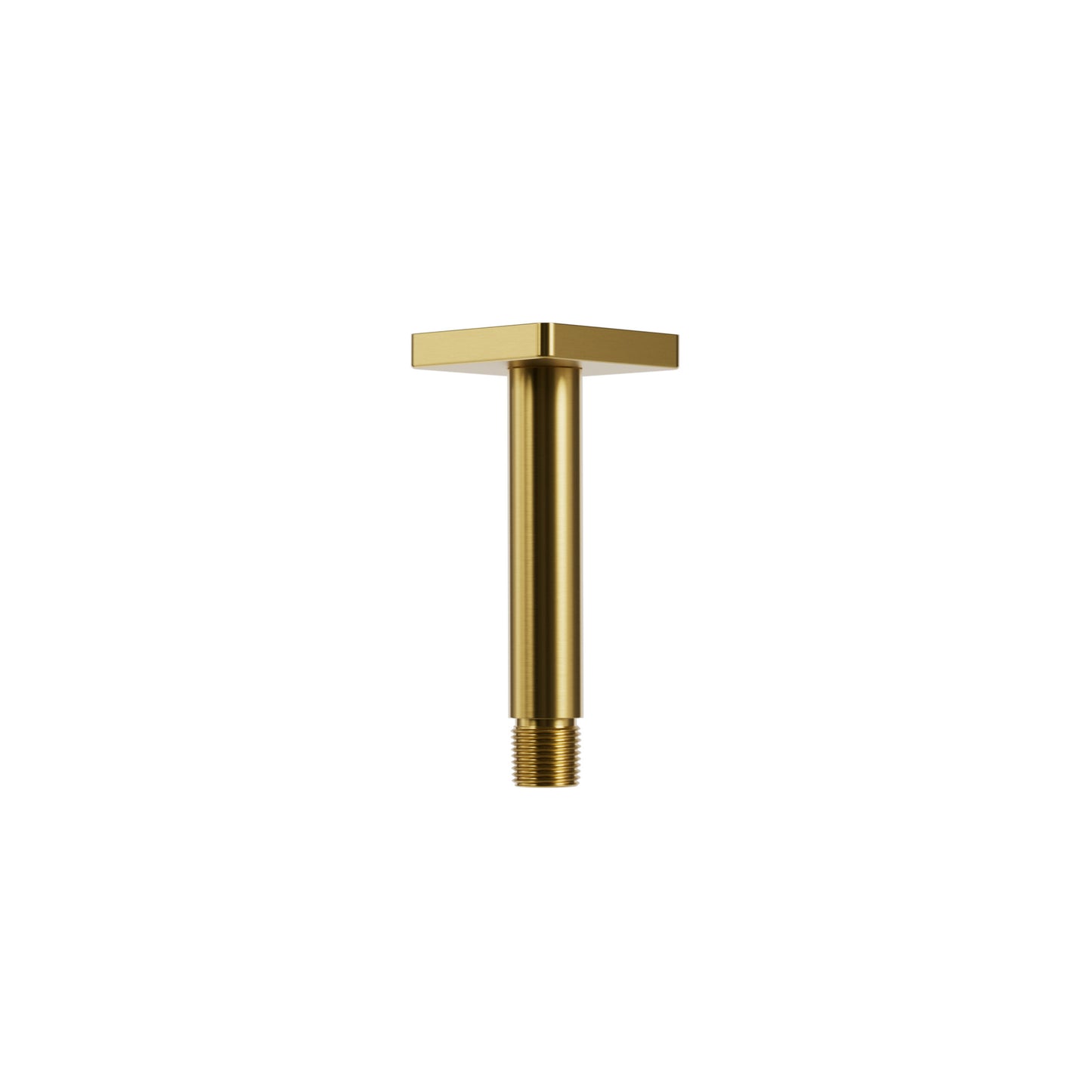 Aqua Brass 4” Ceiling Shower Arm with Square Flange
