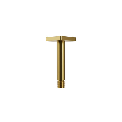 Aqua Brass 4” Ceiling Shower Arm with Square Flange