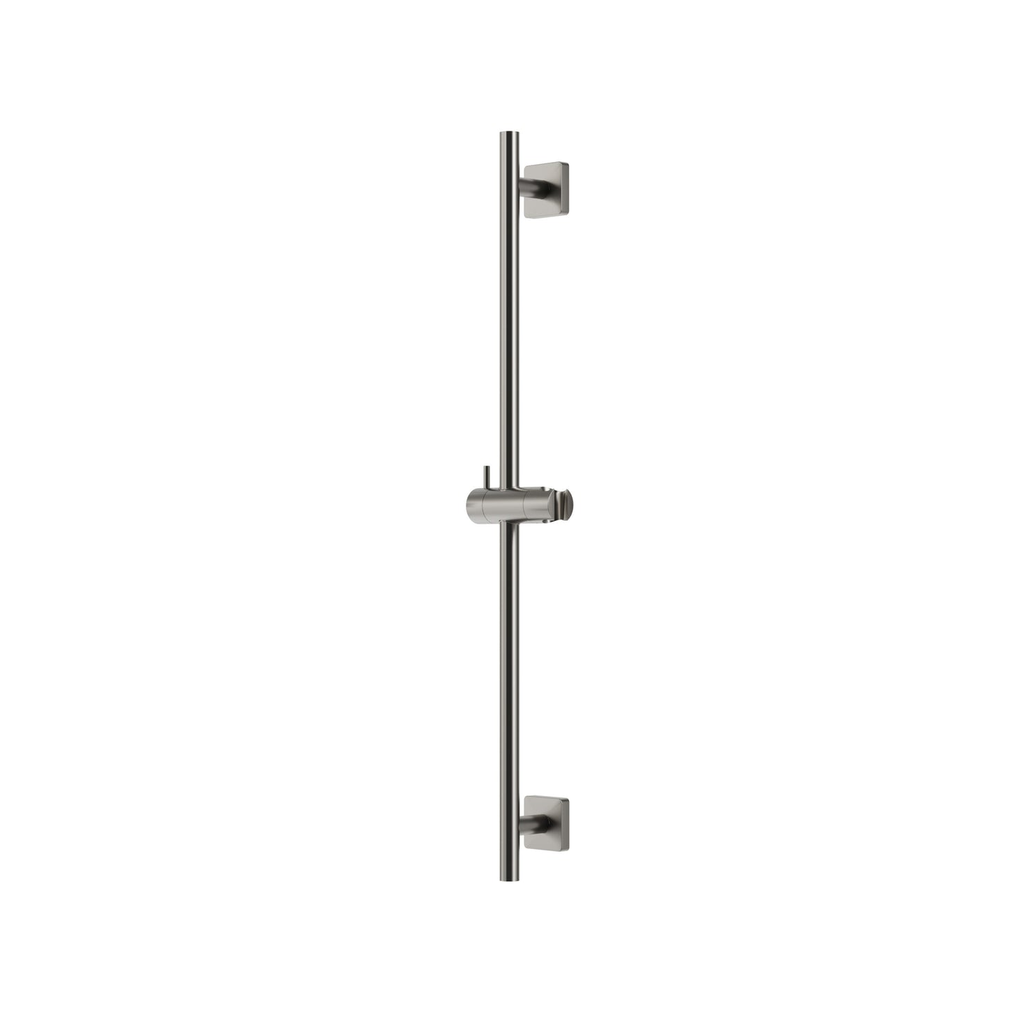 Aqua Brass Round Shower Rail with Square Flanges