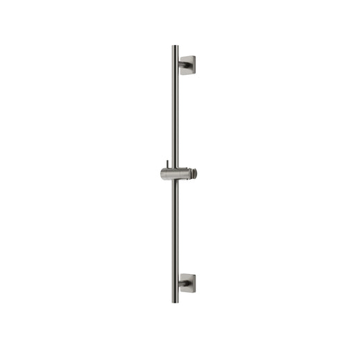 Aqua Brass Round Shower Rail with Square Flanges