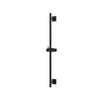 Aqua Brass Round Shower Rail with Square Flanges