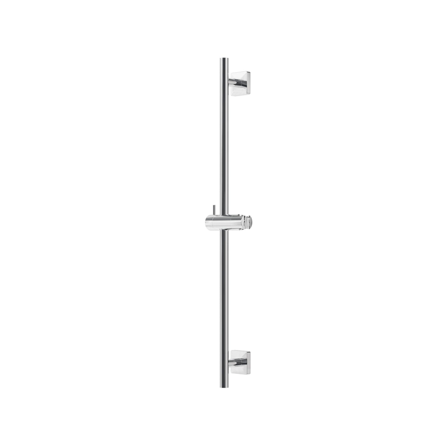 Aqua Brass Round Shower Rail with Square Flanges